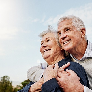 Older couple enjoying each other’s company