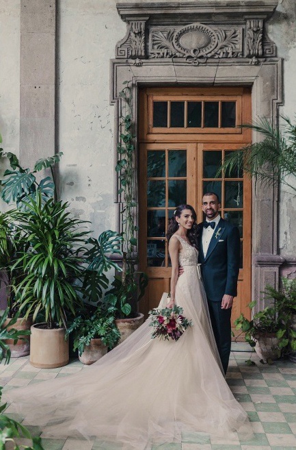 Doctor Tadros and his wife at their wedding