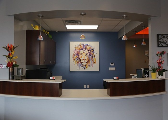 Welcoming front desk at Del Rey Dental