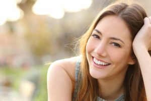 Beautiful woman smiling.