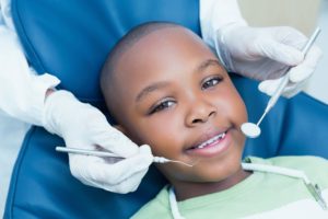 little boy seeing children’s dentist in East Dallas 